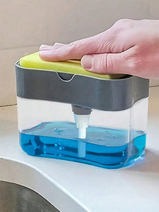 2-in-1 Kitchen Soap Dispenser with Sponge Holder