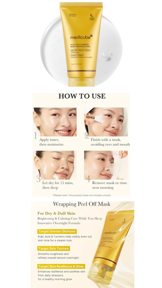 Turmeric Overnight Wrapping Peel Off Mask