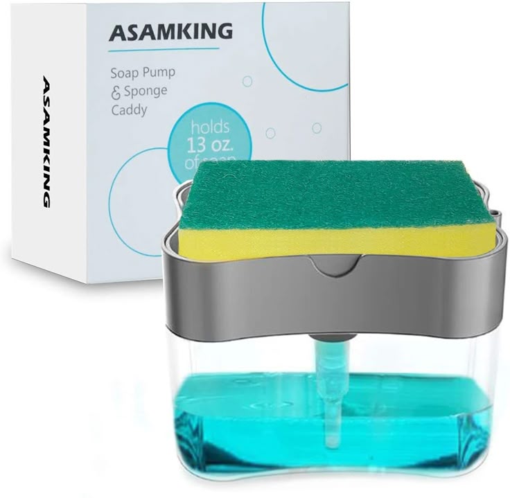 2-in-1 Kitchen Soap Dispenser with Sponge Holder