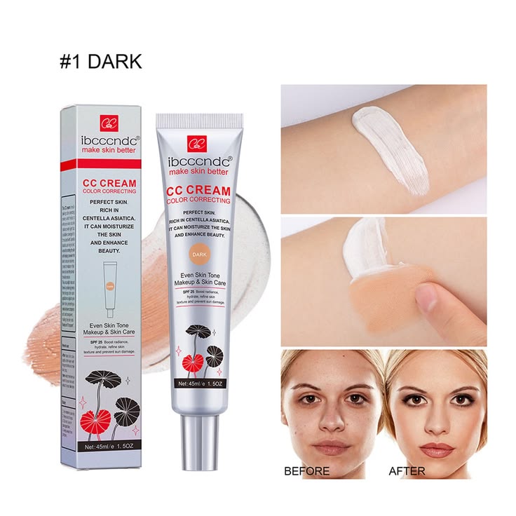 Glow Perfect CC Cream SPF-25 – Lightweight Tone Correcting Cream
