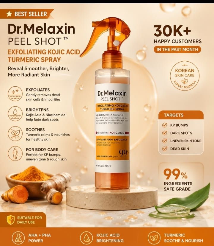 Dr.Melaxin Peel Shot Exfoliating Kojic Acid Turmeric Spray 200ml