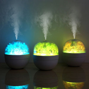 Creative Sweetheart Rabbit DIY Humidifier USB Mini Home Air Purifier Air Mini Cool Mist Preserved Flower Humidifier Preserved Flowers