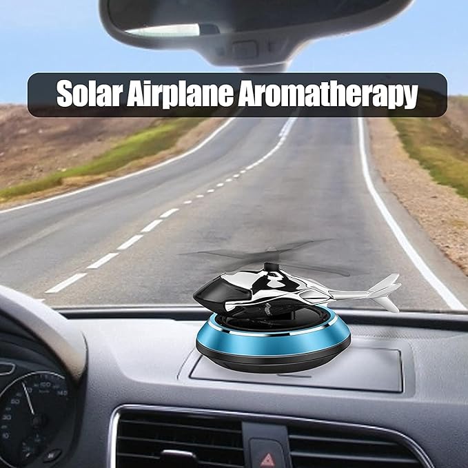 Solar Car Fragrance Rotating Air Freshener Car Perfume Diffuser Dashboard Decoration